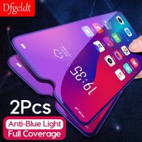 ♀♣☃ 2Pcs Full Cover Anti-blue Light Screen Protector for OPPO R17 RX17 Pro Neo R15 R15x A9 A9x A7 A7x A5 A3 A1 F7 Tempered Glass