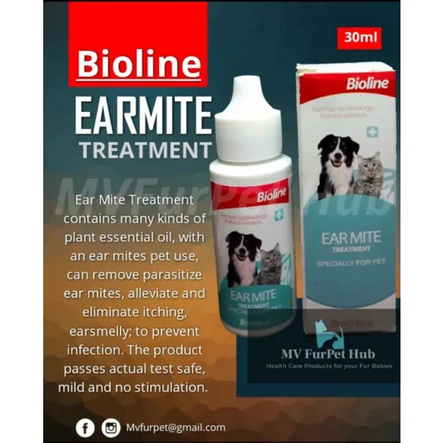 Bioline Ear Mite, 30ml Lazada PH