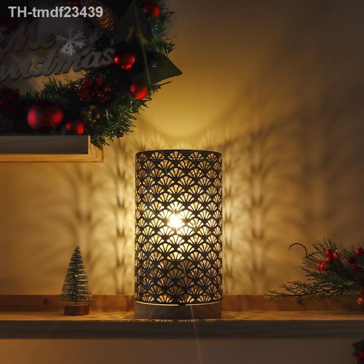 pattern-hollow-table-lamp-battery-powered-warm-lantern-bedroom-bedside-desk-for-wedding