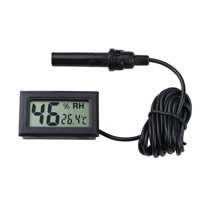 Mini LCD Car Digital Hygrometer Temperature Indoor Outdoor Temperature