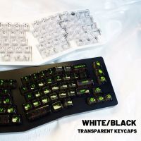 Weikav 153 Keycaps ABS โปร่งใส,คีย์บอร์ดโปรไฟล์ MDA Keycaps Backlight ชัดเจนสำหรับ60/65 / 75 / 98 /Alice คีย์บอร์ดแบบกลไกที่กำหนดเอง