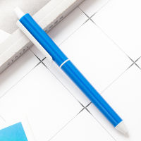 [In stock] สามารถพิมพ์ปากกาโฆษณาเสาสีได้ logo รหัสสองมิติ ปากกาลูกลื่นพลาสติกแบบกดสำหรับนักเรียน