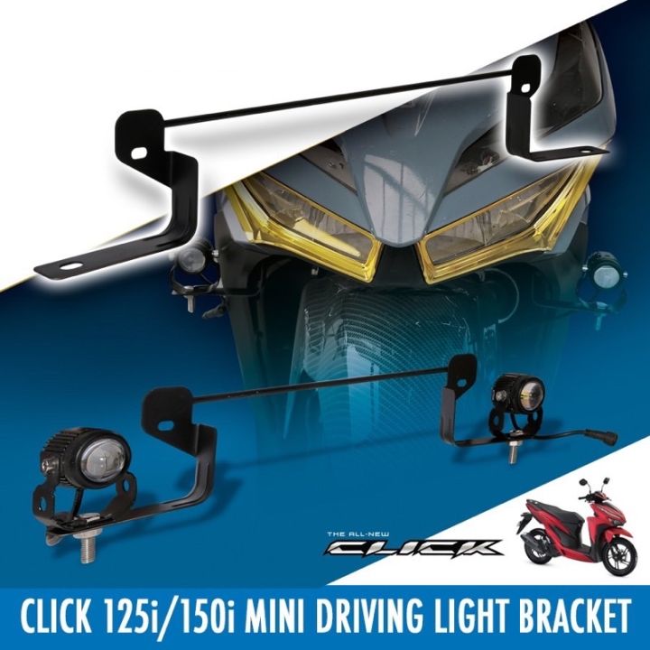 Ahim 105 Honda Click 125i Click150i Mini Driving Light Led Bracket Bluewater Heavy Duty Steel 5531