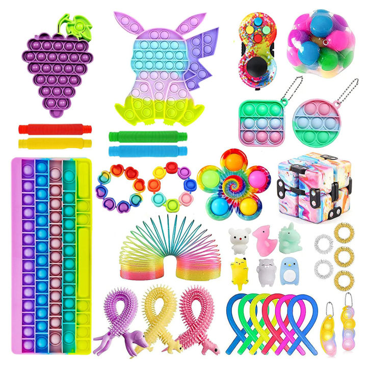 fidget-anti-stress-popetes-pushs-bubble-squishy-toys-set-kids-adult-autism-sensory-anti-anxiety-reliever-stress-fidget-toys-pack