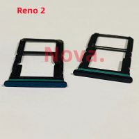 ถาดใส่ซิมการ์ดสำหรับ OPPO Reno 2 Reno2 F Reno 2F Simtray อะไหล่เปลี่ยนชิ้นส่วน LKT37125เทปกาวสำหรับซ่อมโทรศัพท์