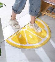 【PPQ Home Life Museum】 พรมเช็ดเท้าผลไม้ Lemon Watermenlon พรมเช็ดเท้า Water Absorbent Bathroom Carpet Anti Slip Floor Mat Bedside Carpet And Rugs