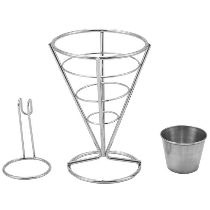 4-pcs-french-fries-stand-cone-basket-fry-holder-with-dip-dishe-cone-snack-fried-chicken-display-rack-food-shelves-bowl