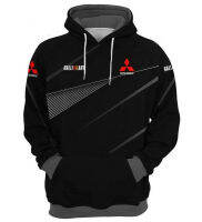 ใหม่ Hoodie มิตซูบิชิแรลลี่ 3D Lancer Evolution คนรักรถยนต์ถนนแข่งเสื้อสวมหัว 2023