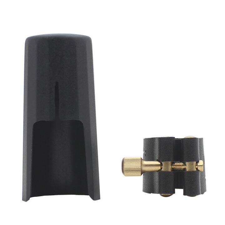 soprano-tenor-saxophone-clarinet-mouthpiece-ligature-and-cap-sax-leather-buckle-clampclip-woodwind-instrument-accessories