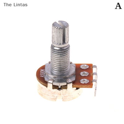 [The Lintas] โพเทนชิออมิเตอร์ก้านทองเหลืองสำหรับกีตาร์ไฟฟ้าเบส A250K/B250K/A500K/B500K