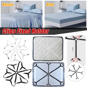 1/4X Triangle Bed Sheets Mattress holder fastener grippers clips