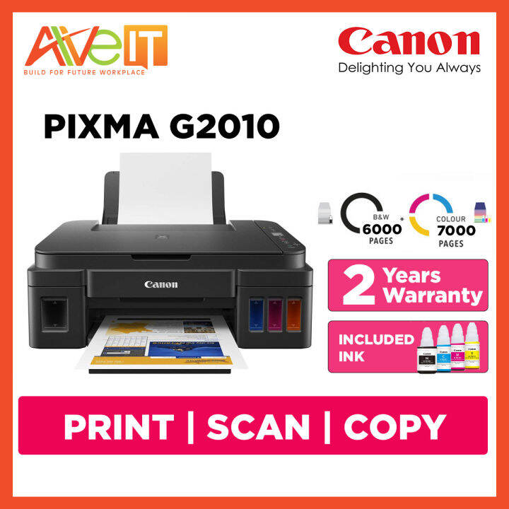 Canon Pixma G2010 Print Scan Copy All In One Tank Printer 2 Years Warranty Lazada Canon Pixma G2010 Print Scan Copy All In One Tank Printer 2 Years Warranty Lazada