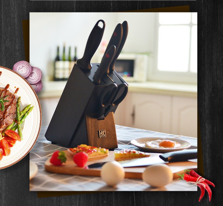 Germany Zwilling knife set HongYun series seven stainless steel