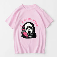 Scream VI Ghostface มีความสุขเย็นเสื้อยืดผู้ชายความงามเสื้อยืดผ้าฝ้าย100 เสื้อยืดสบายๆหล่อความรู้สึกของการออกแบบ