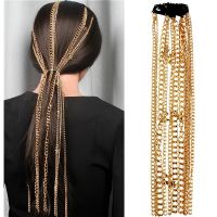 Fashion Hair Decoration Gold Color Star Tassel Chain Hair Band Clip Jewelry For Women Head Band Bridal Wedding Accessories