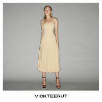 VICKTEERUT (ราคาปกติ 14,500-.) Spaghetti Strap backless Dress เดรส สายเดี่ยว เปิดหลัง