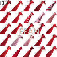 สีแดงสีชมพูเจ้าบ่าวผูกผ้าไหม 100% คลาสสิก Paisley Mens Ties สำหรับงานแต่งงานเนคไทหรูหราลายสก๊อตดอกไม้ปรับแต่งผูกคอ-GGHJY STORE