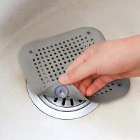 Bathroom Bathtub Shower Floor Drain Filter Silicone Hair Stopper Catchers Kitchen Sink Strainer Covers Deodorant Plug Accessorie