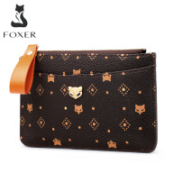 FOXER Phụ Nữ Chủ Thẻ PVC Leather Dập Nổi Mini Wallet Stylish Lady Money thumbnail