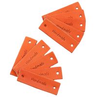 【LZ】▤✐∏  Handmade Couro Tags para Vestuário DIY Acessórios para Presente Etiqueta Artesanato Roupas Tags Suprimentos 5Pcs