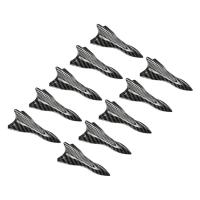 Diffuser Shark Fin Kit 10pcs Waterproof Sun Protection Shark Fin Antenna Black Car Antenna Fin Decor Multifunctional Exterior Car Roof Decoration for Roof Spoiler Wing Bumper successful