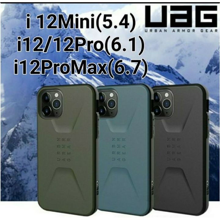 uag-civilian-series-case-for-ip-13promax-12-i12pro-i12promax-se-7-8-7-8-11-11-pro-11-pro-max-ผิวสัมผัสด้าน