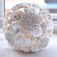 【cw】1pclotArtificial Wedding Bouquets Hand made Flower Rhinestone Bridesmaid Crystal Bridal Wedding Bouquet de mariage