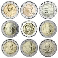 【CC】❒  2 Original Coins 2004-2022 Europe Bicolor Commemorative Coin Collection New 1pcs