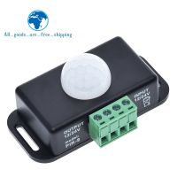 TZT DC 12V 24V 8A Automatic Adjust PIR Motion Sensor Switch IR Infrared Detector Light Switch Module for LED Strip Light Lamp