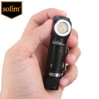 Sofirn HS05 Mini Headlamp 14500 LED Flashlight Angle 1000lm LH351D with Power Indicator Magnet Tail 6500K