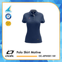 Ocel เสื้อโปโล ผู้หญิง Ocel Polo Shirt Motive OC-APW001 Navy