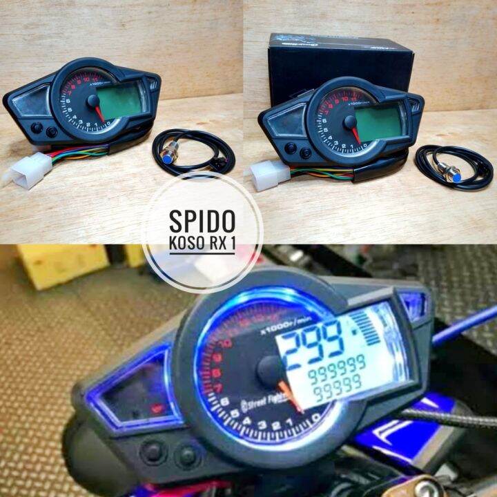 SPIDO KOSO RX1 SPEEDOMETER KOSO LED RX1N UNIVERSAL Lazada Indonesia