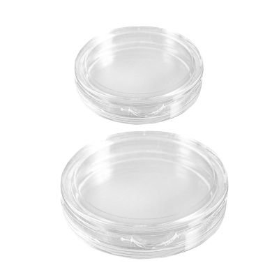 20 Pcs Small Round Transparent Plastic Coin Capsules Box 35mm &amp; 38mm