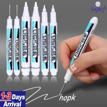 White Marker Pen Alcohol Paint Oily Waterproof Tire Painting Graffiti