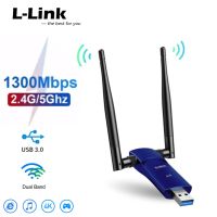 L-Link 1300Mbps การ์ดเครือข่ายไร้สาย WiFi Dongle สำหรับแล็ปท็อปพีซีอะแดปเตอร์ไร้สาย WiFi USB3.0อินเทอร์เน็ตการ์ดเครือข่าย2.4กรัม5.8กรัม