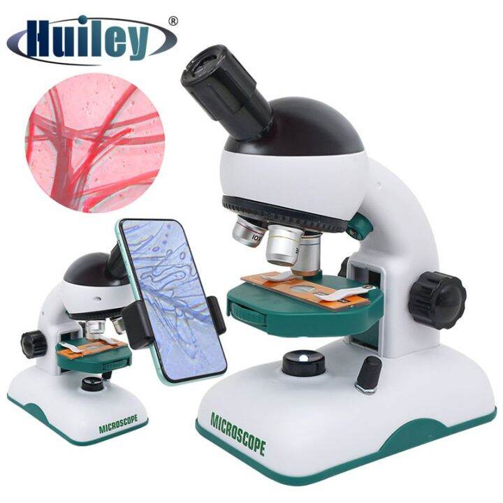 1200X Children Biological Microscope Sets Science Microscope Top Bottom