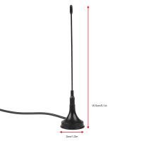 10DB Uhf/vhf เสาอากาศทีวี HD ดิจิทัลในร่มรับสัญญาณความถี่คู่วัสดุโลหะอย่างเต็มที่เสาอากาศดิจิตอล DVB-T การดูดด้วยแม่เหล็กเสาอากาศ HDTV ฐานมีถ้วยดูด