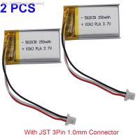 2pcs 3.7V 250mAh 1.85Wh 502030 Thermistor NTC 3 Wires JST 3Pin 1.0mm Plug Li-Polymer Lipo Replacement Battery For GPS Car Camera [ Hot sell ] Makita Power