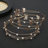 Trendy Moon Butterfly Star Hair Jewellery Crystal Rhinestone Handmade Wedding Headdress Headband WomanHair Accessories Tiara