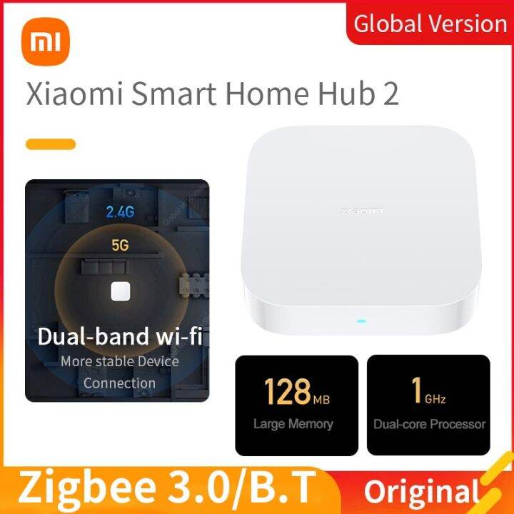Global Xiaomi Mi Smart Home Hub 2 Multimode Gateway Wi-Fi Zigbee Ble ...