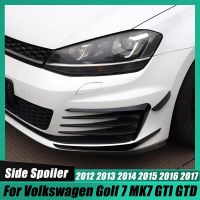 สำหรับ Volkswagen Golf 7 MK7 GTI GTD 2012-2017เงาดำกันชนหน้ารถสปอยเลอร์ติดขอบช่องแอร์ข้างอุปกรณ์เสริมสปลิตเตอร์คานาร์ด