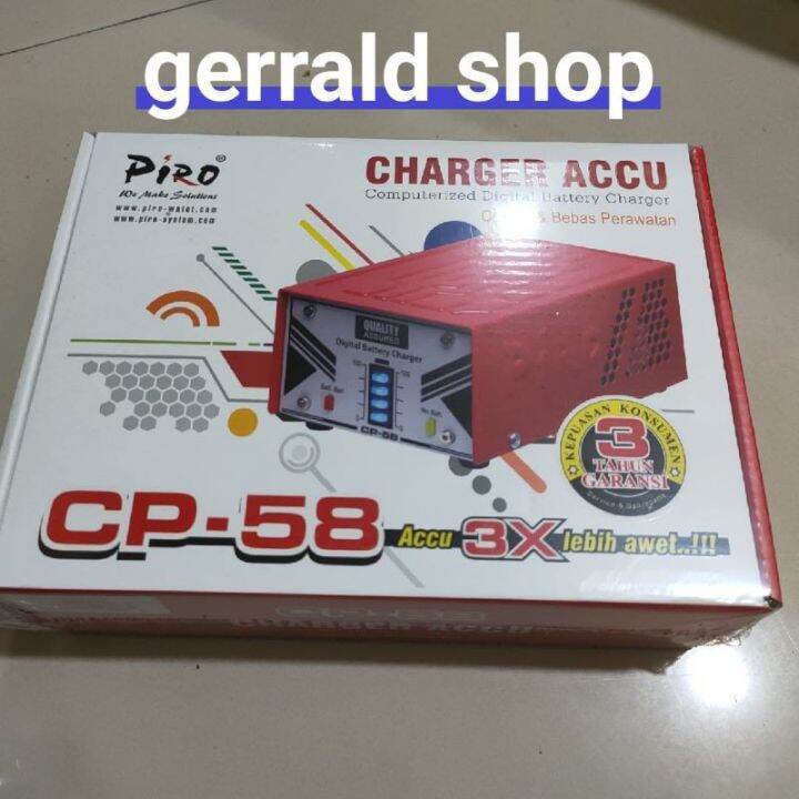 CHARGER ACCU CP 58 CAS AKI PIRO | Lazada Indonesia