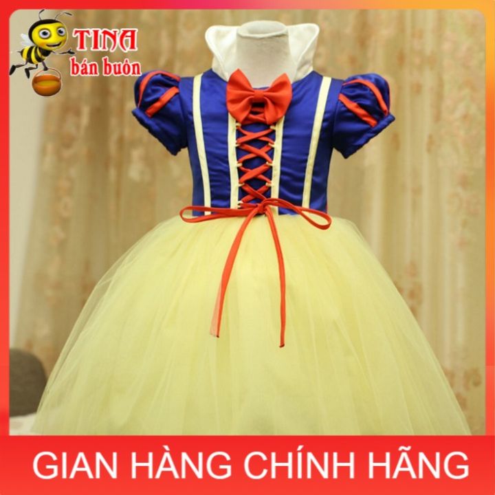 ANH THẬT Váy đầm hóa trang công chúa Bạch Tuyết cho bé gái E154 ...