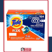 THÙNG VIÊN GIẶT TIDE PODS ULTRA OXI LIQUID DETERGENT 104 VIÊN MỸ