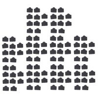 พอร์ตอีเธอร์เน็ต RJ45ปลั๊กป้องกันฝาฝาครอบป้องกันฝุ่น100ชิ้นสีดำ