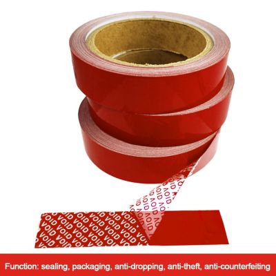 Anti-counterfeiting Security Warranty 50M Void Security Sealing Sticker Tamper Proof Adhesive Tape Anti-Fake Label Adhesives  Tape