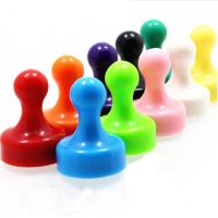 ◆☏❏ 1pack 10pcs Colored Strong Magnets Noticeboard Thumbtacks Message Fridge Sticker Whiteboard Magnet NdFeB Magnetic Random Color