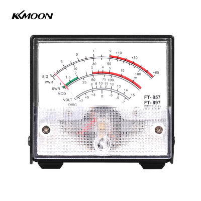 KKmoon มินิ SWR มิเตอร์ไฟฟ้าภายนอกเมตรตัวชี้ Wattmeter รับจอแสดงผลมิเตอร์เข้ากันได้กับ YAESU FT-857 FT-897