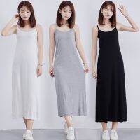 CODpz119nb Womens Summer Modal Mid-length Suspender pajamas Comfortable Loose Dress