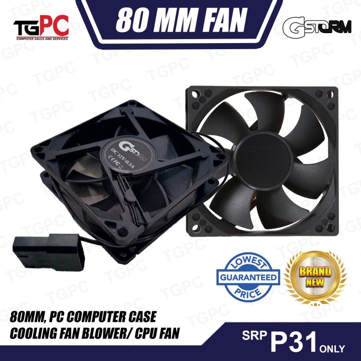 GStorm Cooling Fan 12V 80mm for cpu Case | Lazada PH